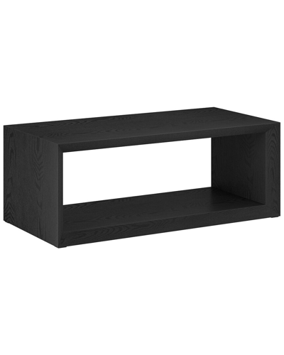 Abraham + Ivy Osmond 48 Wide Rectangular Coffee Table In Black