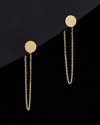 Italian Gold Disc Earrings