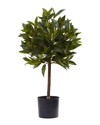 Nearly Natural 2ft Sweet Bay Mini Ball Topiary