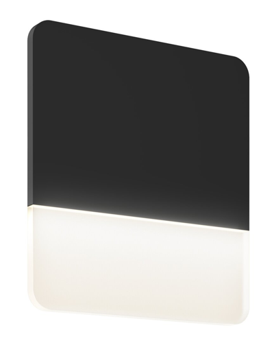 Villa 408 Square Slim Led Wall Sconce In Black