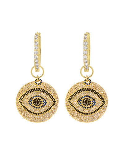 Eye Candy La Luxe Collection Cz Evil Eye Drop Earrings