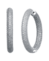 Genevive Silver Cz Earrings