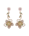 Eye Candy La Luxe Collection 18k Plated Cz Drop Earrings