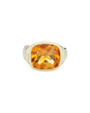 HERITAGE DAVID YURMAN DAVID YURMAN 14K & SILVER CITRINE NOBLESSE RING (AUTHENTIC PRE-OWNED)