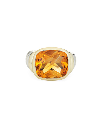 Heritage David Yurman David Yurman 14k & Silver Citrine Noblesse Ring (authentic )