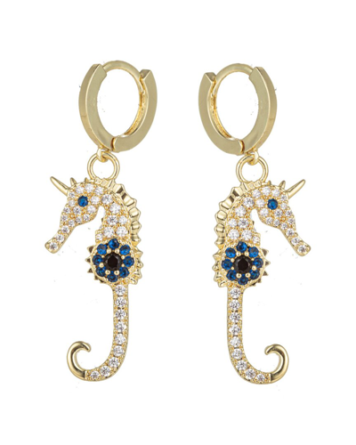 Eye Candy La Eye Candy Los Angeles Luxe Collection Cz Bella Seahorse Huggie Earrings