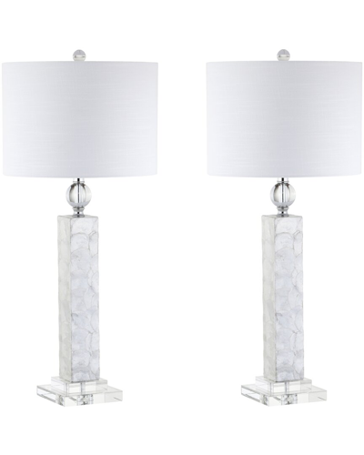 Jonathan Y Designs 32in Set Of 2 Bailey Led Seashell Table Lamps
