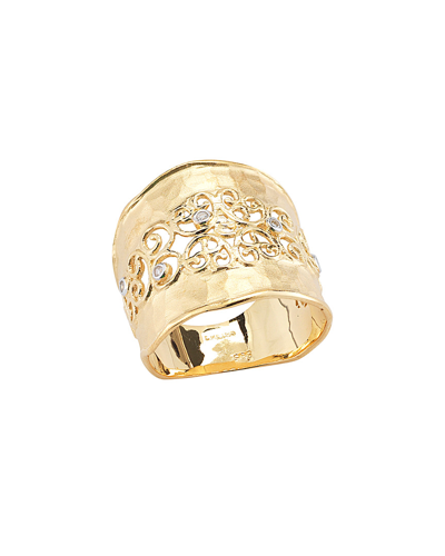 I. Reiss 14k Diamond Cuff Ring