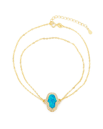 Eye Candy La The Luxe Collection Silver Opal Yael Bracelet