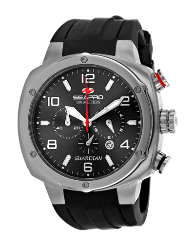 Seapro Guardian Chronograph Quartz Black Dial Mens Watch Sp3341