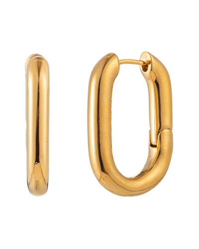 Eye Candy La Eye Candy Los Angeles The Luxe Collection 24k Plated Square Earrings In Gold