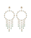 EYE CANDY LA EYE CANDY LA CZ JULIETTE FRINGE DANGLE EARRINGS