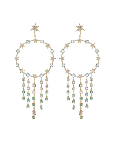 Eye Candy La Cz Juliette Fringe Dangle Earrings