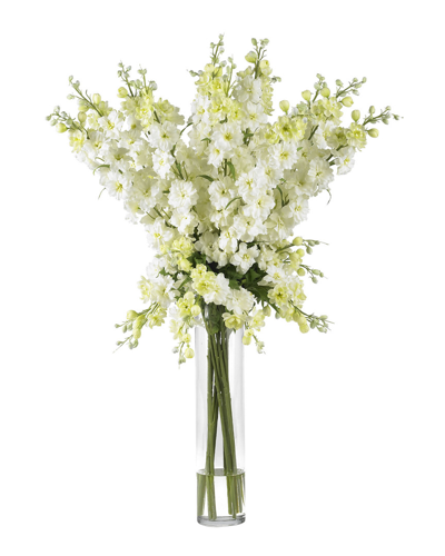 Nearly Natural Delphinium Silk Flower Arrangement