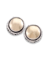 SAMUEL B. SAMUEL B. 18K & SILVER ROUND STUDS