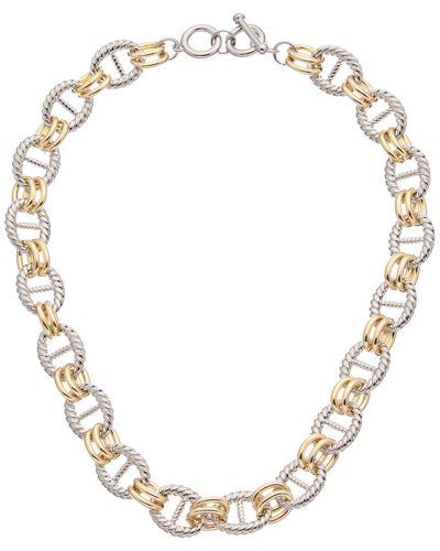 Juvell 18k Two-tone Plated Link Necklace