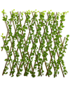 Nearly Natural 47" Pothos Expandable Fence Uv Resistant & Waterproof In Green