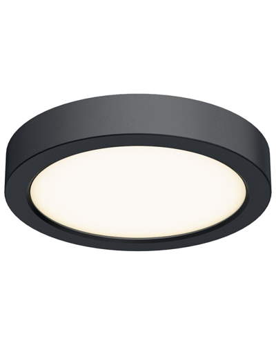 Villa 408 Round Cct Led Flush Mount Ceiling Light In Black