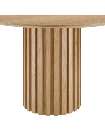 Modway Senja 47in Round Dining Table In Brown