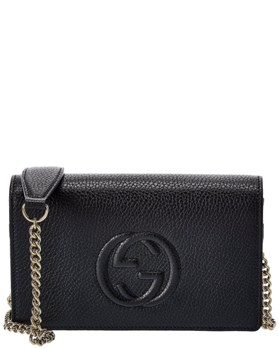 Gucci Soho Leather Crossbody In Black