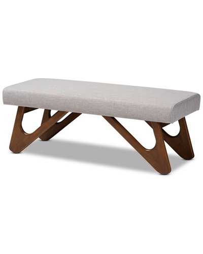 Baxton Studio Rika Boomerang Bench