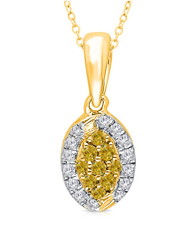 Kallati 14k 0.20 Ct. Tw. Diamond Necklace