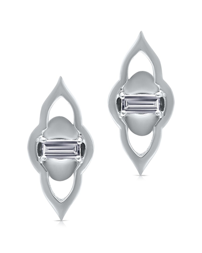 Kallati 14k 0.1 Ct. Tw. Diamond Earrings In Metallic