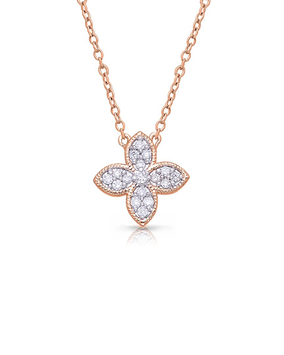 Kallati 14k Rose Gold 0.15 Ct. Tw. Diamond Necklace
