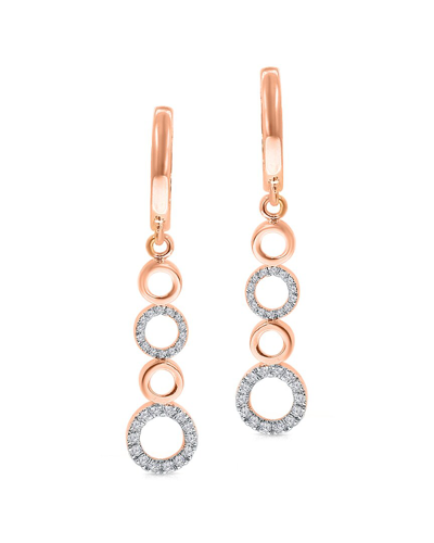 Kallati 14k Rose Gold 0.30 Ct. Tw. Diamond Earrings