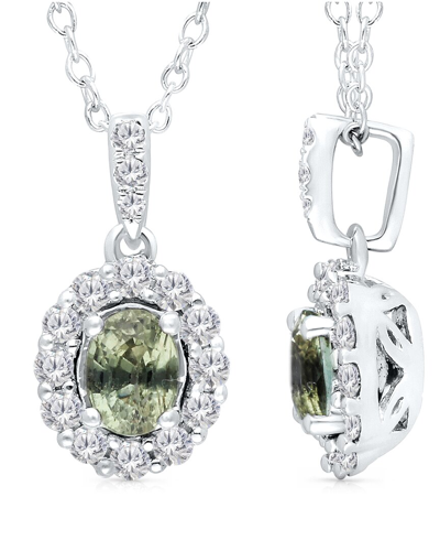 Kallati 14k 0.90 Ct. Tw. Diamond & Alexandrite Pendant Necklace