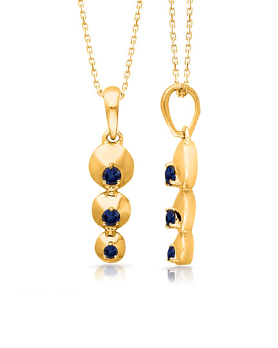 Kallati 14k Diamond & Blue Sapphire Necklace