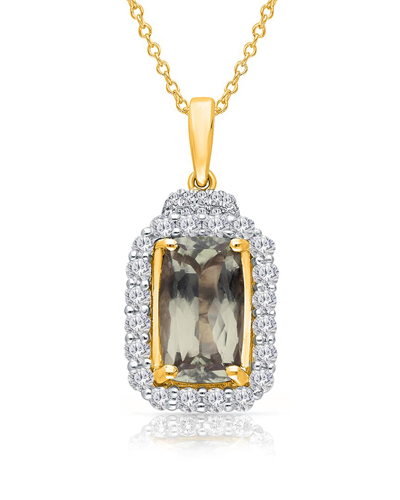 Kallati 14k 4.80 Ct. Tw. Diamond & Csarite Pendant Necklace