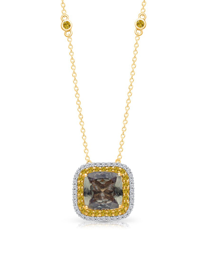 Kallati 14k 11.55 Ct. Tw. Diamond & Csarite Pendant Necklace