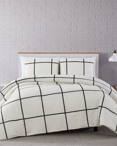 Truly Soft Kurt Windowpane Duvet Cover Set