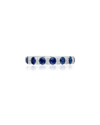 KALLATI KALLATI 14K 0.90 CT. TW. DIAMOND & BLUE SAPPHIRE RING
