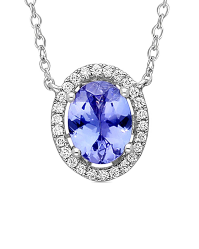 Kallati 14k 1.65 Ct. Tw. Diamond & Tanzanite Necklace