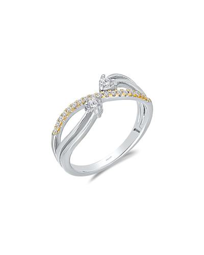 Kallati 14k Two-tone 0.25 Ct. Tw. Diamond Ring