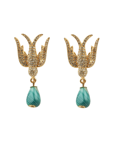 Eye Candy La Luxe Collection Crystal Bird Statement Earrings