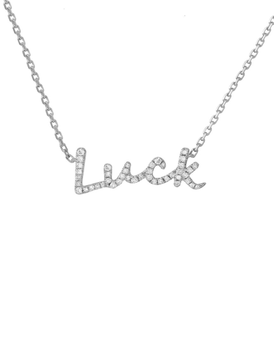 Diana M. Fine Jewelry 14k 0.17 Ct. Tw. Diamond Necklace