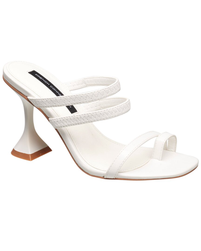 French Connection Bridge Heel Sandal In White