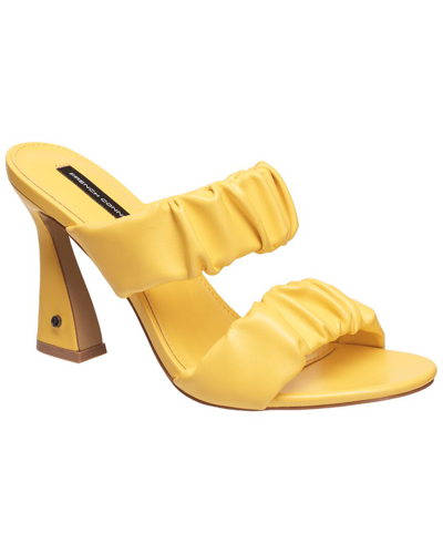 French Connection Crystal Heel Sandal In Yellow