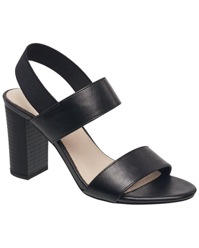 French Connection Strappy Faux Leather Sandal In Black