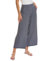 Max Studio Pull-on Crop Wide Leg Pants In Blue