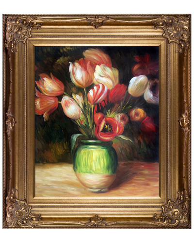 Museum Masters Tulips In A Vase By Pierre-auguste Renoir Oil Reproduction
