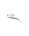 SPLENDID PEARLS SPLENDID PEARLS SILVER 8-8.5MM CULTURED FRESHWATER PEARL BROOCH