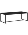 Abraham + Ivy Boone 47.25in Rectangular Coffee Table In Black