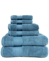 Superior Turkish Highly Absorbent Solid 6pc Ultra-plush Towel Set