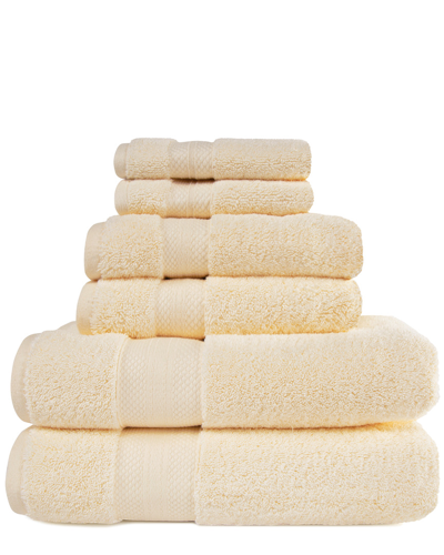 Superior Turkish Highly Absorbent Solid 6pc Ultra-plush Towel Set