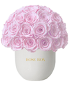 ROSE BOX NYC ROSE BOX NYC CERAMIC CLASSIC HALF BALL WITH LIGHT PINK ROSES