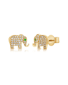 Sabrina Designs 14k 0.18 Ct. Tw. Diamond Elephant Studs
